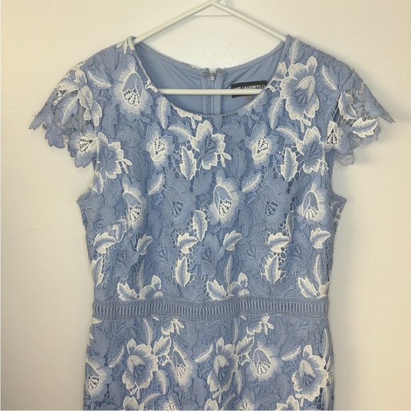 Karl Lagerfeld Light Blue Lace Dress - Picture 5 of 10